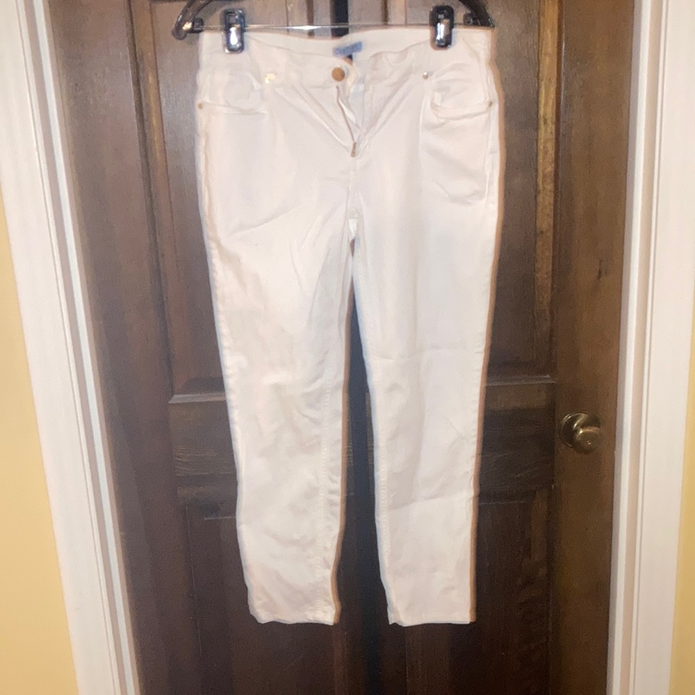 Cynthia Rowley White Jeggings Full-Length Versatile Size 8 with Stretch